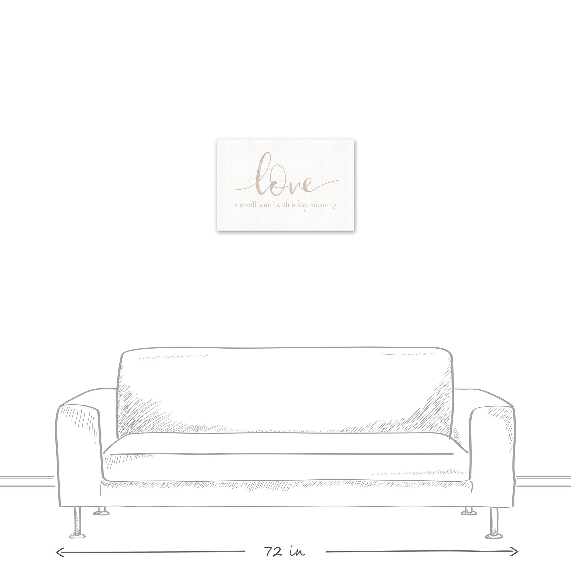 Love Has a Big Meaning Canvas Wall Art